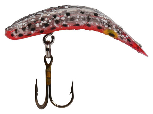 Yakima Bait Flatfish F-5 High Action Plug, 1 3/4-Inch, Black Orange Silver Flake