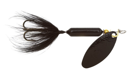 Yakima Bait Wordens 208-MIDN-P Rooster Tail in-Line Spinner, 2 1/4", 1/8 oz, Midnight