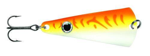 VMC Tingler Spoon 3/16 oz Glow Orange Fire UV