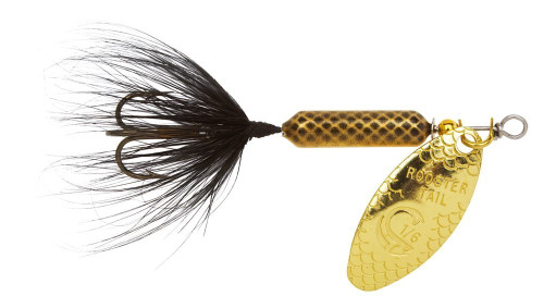Yakima Bait Wordens 212-MF Rooster Tail in-Line Spinner, 2 3/4", 1/4 oz, Treble
