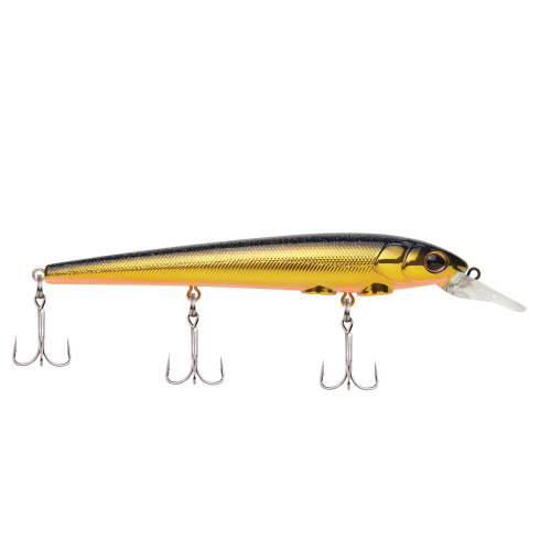 Berkley Hit Stick Fishing Lure, Black Gold, 1/3 oz, 4 1/2in | 11cm Crankbaits, Largest Rolling Action of Any Berkley Hard Bait, Equipped with Sharp Fusion19 Hook
