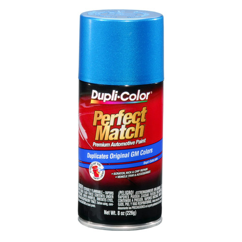 Dupli-Color EBGM05337 Perfect Match Automotive Spray Paint – General Motors Bahama Blue Metallic, 22 WA9656 – 8 oz. Aerosol Can