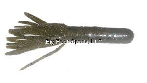 DRY CREEK Tournament Tube, 3 1/2", Green Pumpkin/Blue Flake, 10/Pack