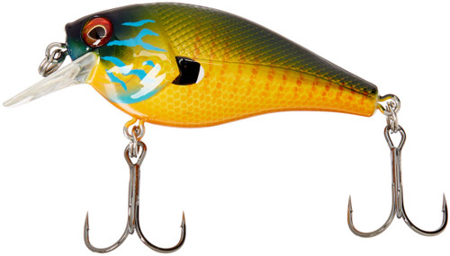 Berkley SquareBull Fishing Lure, Gilly, 3/8 oz, 2 3/8in | 6cm Crankbaits, Floating Bait Features Maximum Flash and Tail Wag for Erratic Hunting Action
