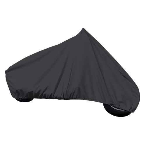 Carver by Covercraft Sun-Dura Sport Touring Motorcycle with Up to 15" Windshield Cover-Black - 9002S-02