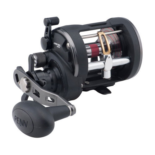 PENN Warfare Level Wind Conventional Nearshore/Offshore Fishing Reel, HT-100 Star Drag, Max of 15lb | 6.8kg, Made with Corrosion-Resistant Graphite Frame,Black, WAR30LW
