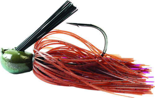 Missile Baits MJMF38-BPP Ike's Mini Flip Jig Brown Purple Passion, 3/8 oz.