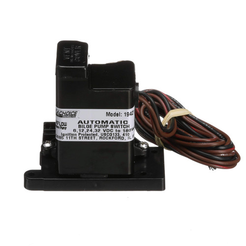 Seachoice Automatic Electro-Magnetic Bilge Pump Switch, 15 Amps Max, 12V DC