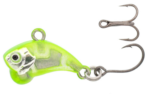 Z-Viber Micro - Ultra Light and Ice Fishing Lure - Mini Lipless Crankbait - 1/16oz Rattle Bait (0.6") (Chartreuse)