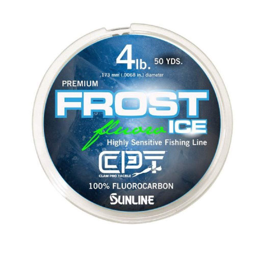Clam Corporation 110974 CPT Frost Fluorocarbon 6lb Clear 50 Yard, Multi, one Size