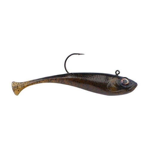 Berkley PowerBait Power Switch Fishing Bait, Green Pumpkin, 4.25in, Irresistible Scent and Flavor, Ideal for Bass, Walleye, Panfish, Trout and More