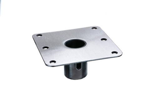 Swivl-Eze 69773 Swivl-Eze 1.77 Series Stainless Steel Snap-Lock Seat Base Plate, 7-Inch x 7-Inch, Square