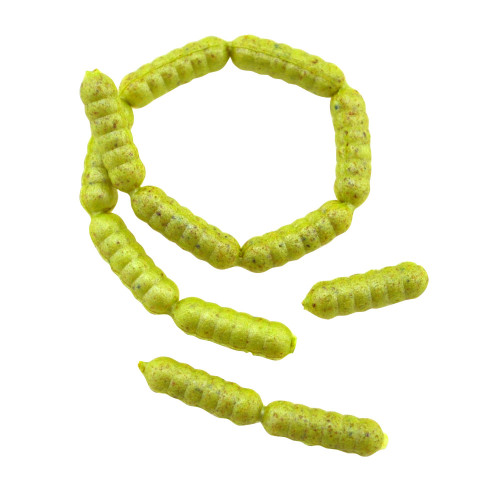 Berkley PowerBait Power Wigglers, Chartreuse, (75 Count)