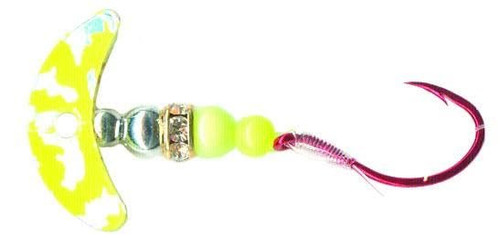 Mack's Lure 11201 Smile Blade Shad Slammer Yellow Chartreuse Silver Tiger Silver/Yellow Chartreuse
