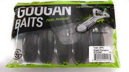 Hot Spot Googan Baits GTD-GNP Toad Green Pumpkin, Multi, one Size