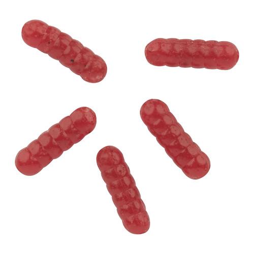 Berkley PowerBait Power Wigglers Fishing Bait, Red Wiggler, Irresistible Scent and Flavor, Realistic Waxworm Profile, Ideal for Bluegill, Crappie, Perch and More
