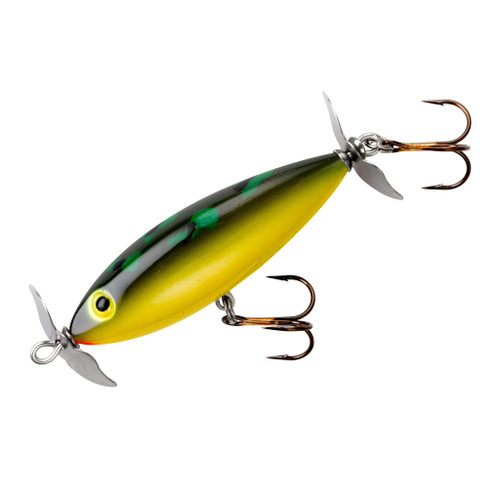 Cotton Cordell Crazy Shad Spinning Topwater Fishing Lure, Freshwater Fishing Gear and Accessories, 3", 3/8 oz, Frog
