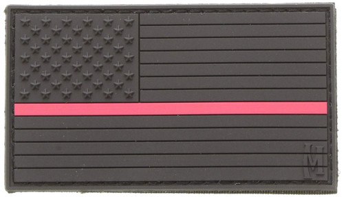 MAXPEDITION USA Flag Patch Large (Firefighter Thin Red Line) 3.25" x 1.75"