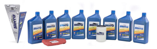 Sierra 18-9223 Oil Change Kit for Mercury 200-400R Verado Engines - 25W-40