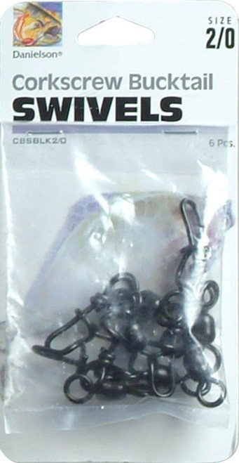 Danielson Swivels Corkscrew Fishing Equipment, Size 2