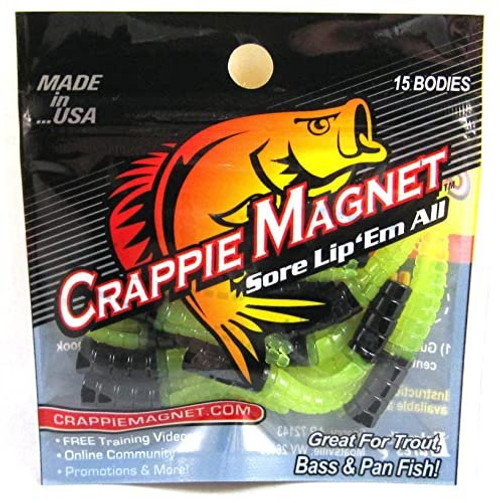 Leland Lures 87273 Crappie Magnet, Black/charts