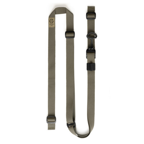 Edgar Sherman Design ESD Sling Tactical Rifle Sling | Two-Point | Mil-Spec | Quick Adjust | Lightweight | Integrated Elastic Retention | Trusted by Special Operations | USA Made (Ranger Green/Black)