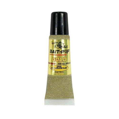 Bait-Pop Gold - Live Sonar Intensifier Scented Sparklscales .5oz Tube