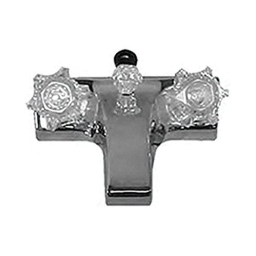 LaSalle Bristol 20373207 Utopia Chrome 4" Center Lavatory Faucet with Diverter and Clear Handles