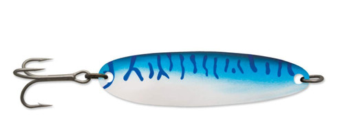 Luhr-Jensen 3/4 Krocodile (Treble Hook) Chrome/Blue Mackerel