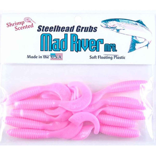 Mad River Hd Grub Shrimp Pink 1.5" Fishing Equipment