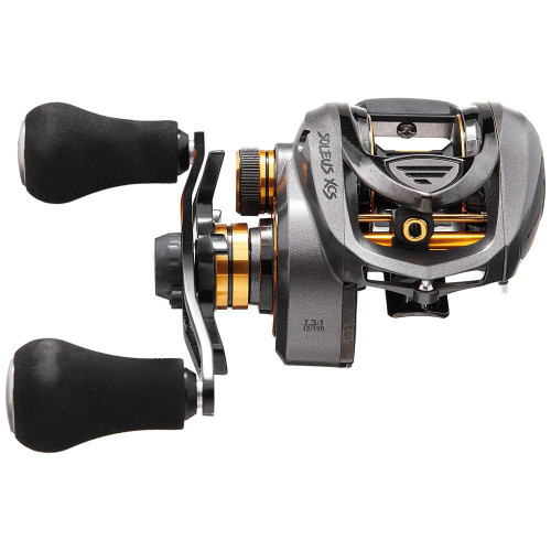 Favorite Fishing Soleus XCS Casting Reel, White/Gold XCS 8.1:1, Left SLSW8XL