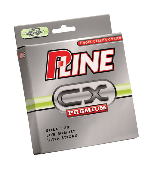 P-Line CX Premium Fluorescent Green Fishing Line 260-300 Yard (Filler Spool)- 20LB