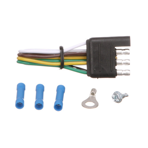 Seachoice 4-Way Flat Connector, Trailer Side, 12 in. Lead, 7.5 Max. Amp Load