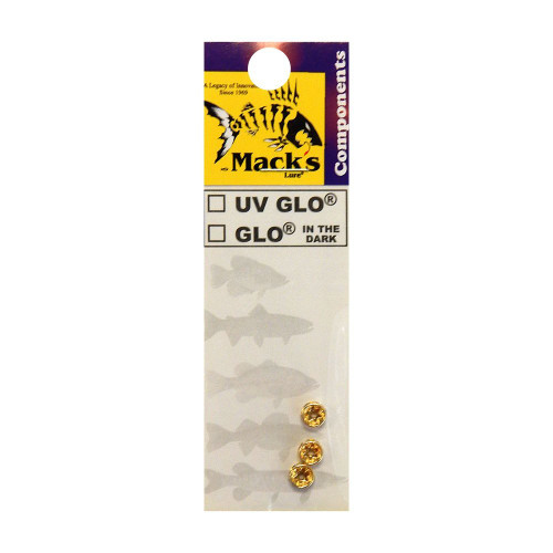 Mack's Lure 91006 Wedding Ring Components 6MM - Gold - Crystal
