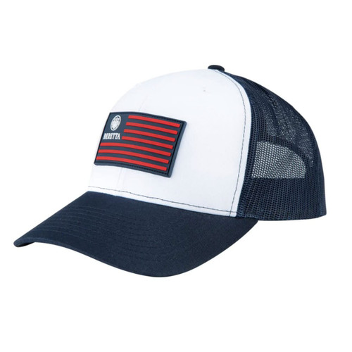 Beretta Men's Waterfawl Hunting Outdoor Casual Mesh Back Stryker Trucker Hat, Blue Navy & White, One SizeFits All
