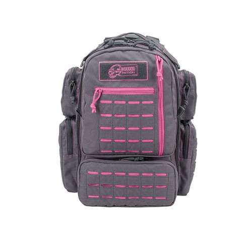 VooDoo Tactical 15-0058114000 Mini Tobago Pack with Die Cut Molle Gray with Pink Stitching