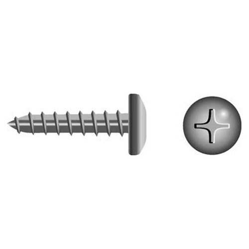 SeaChoice 59571; #10 X 1-1/4 Phillips Head Pan Tapping Screw 6/ Bag Made by SeaChoice