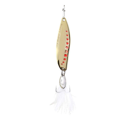 CLAM Corporation 110901 Super Leech Flutter Spoon, Size 4, 1/2oz Gold, Multi