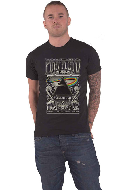 Pink Floyd Men's Carniegie Hall T-Shirt Medium Black