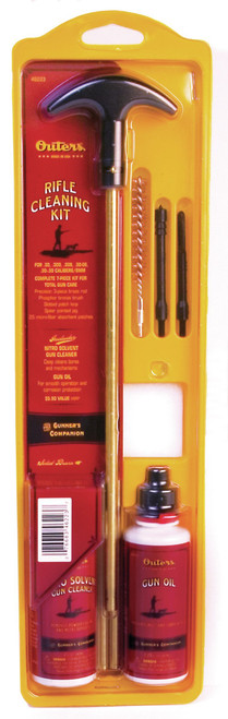 OUTERS .30 Caliber Rifle 46223 Cleaning Kit Brass Rod Spear Pointed Jag OUTERS .30 Caliber Rifle 46223 Cleaning Kit Brass Rod Spear Pointed Jag