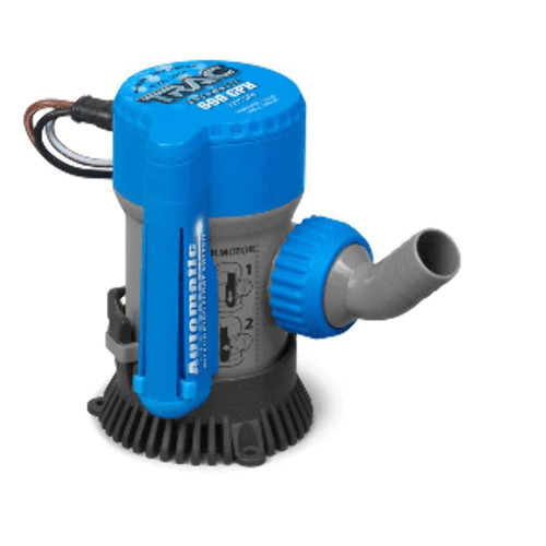 Trac Outdoors Automatic Bilge Pump, 600 GPH, 3/4" Outlet - Designed for Easy Installation and Retrofitting - Ideal for All Watercraft (69310)