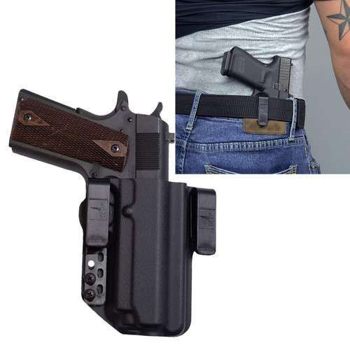 Bravo Concealment: 1911 Dan Wesson 4.25" (Non-Rail) .45acp IWB Torsion Gun Holster