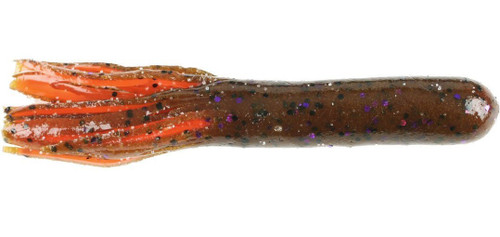 DRY CREEK Full Body Double Dip River Tube, 3 1/2", Red Hot Craw, 7/Pack