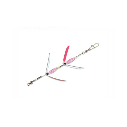Mack's Lure 70000 Hot Wings Pink Mirror & Silver Mirror