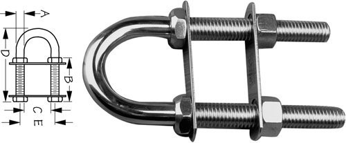 Bow Eye SS 7/16" X 3-1/2"