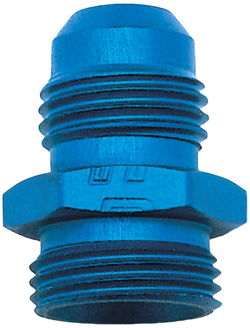 Edelbrock RUS-640240 Male #6 Single Feed Carter Fitting , Blue