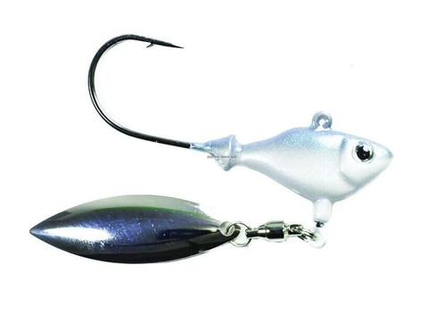 Fish Head Soft Plastic Fishing Spinnerbaits 1/4 Ounce 5/0 Hook Albino 1100105