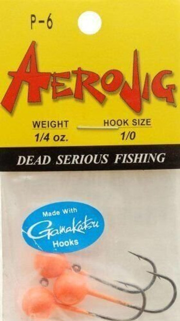 Aerojig 1/4 oz Jig Head - Orange