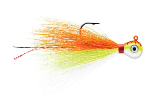 VMC Bucktail Jig 1/16 Orange Fire UV