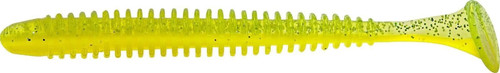 Mister Twister 4SSW8-10S2 4" Sassy Swimmer 8/PK Chart Flake/Yellow